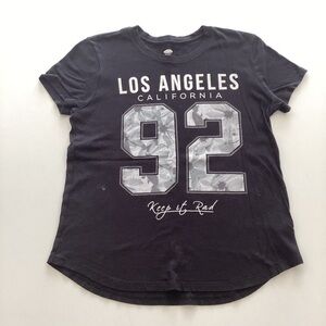 BOGO 🥳 Old Navy Black & White Short Sleeve Tee | girls L 10/12 | Los Angeles
